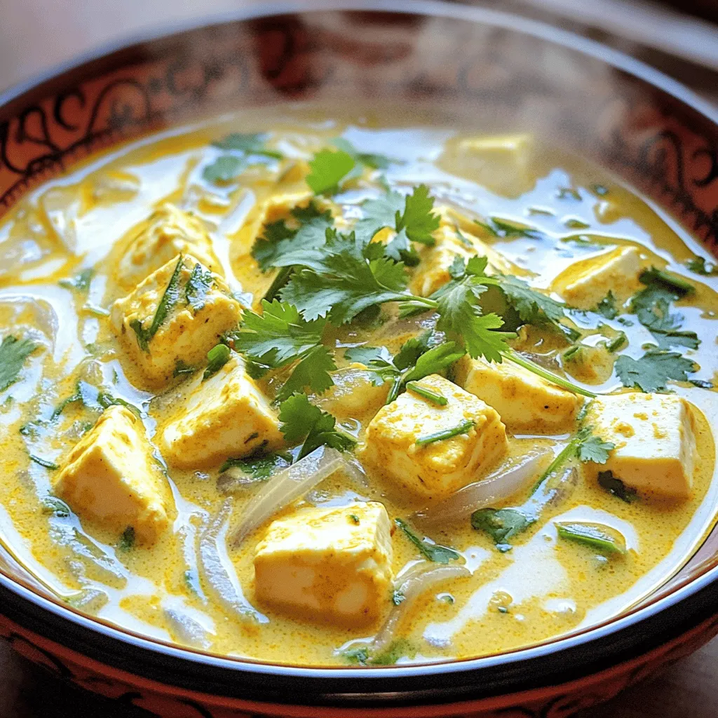 Paneer Lemongrass Coconut Curry Simple and Flavorful Dish