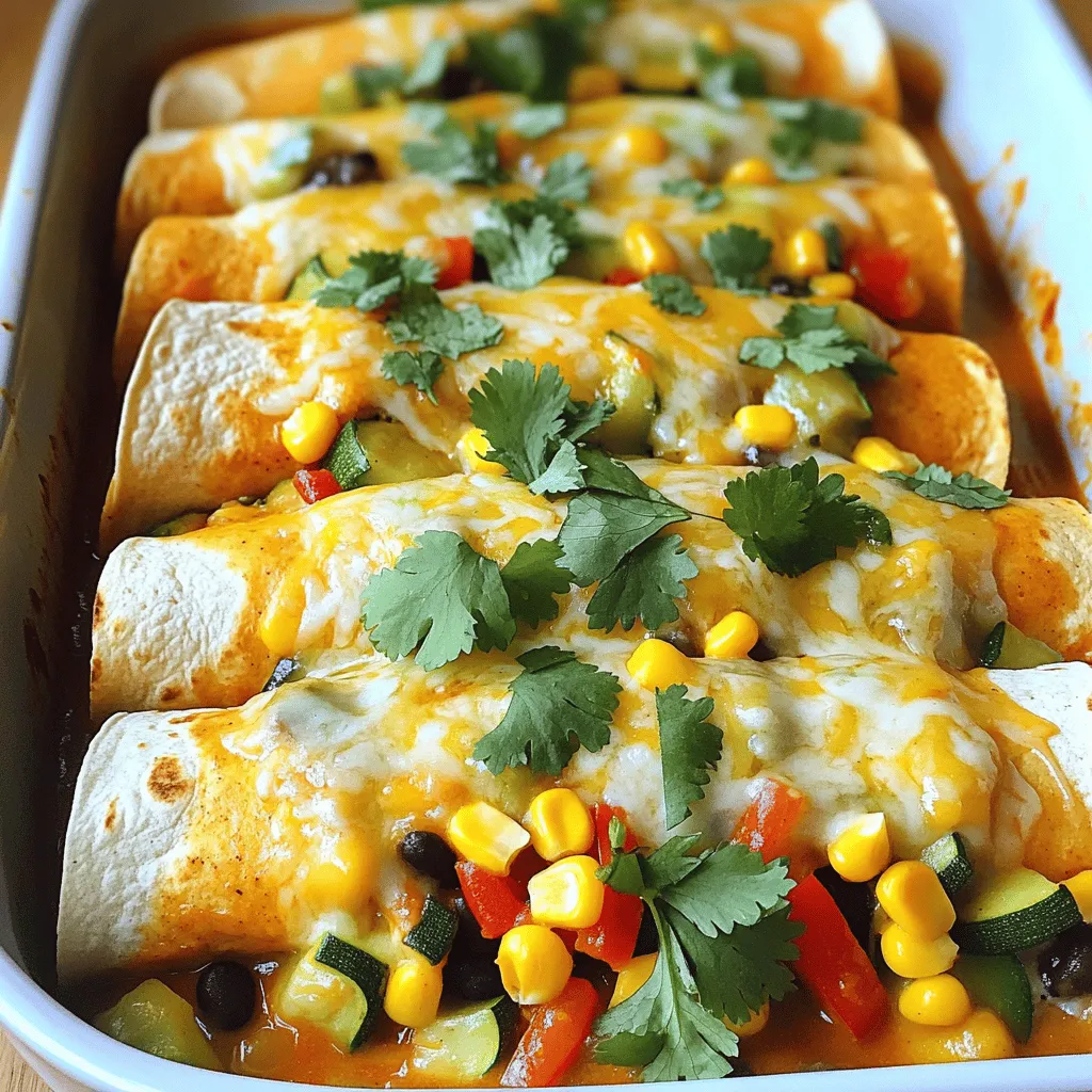 Summer Veggie Enchiladas Fresh and Flavorful Meal