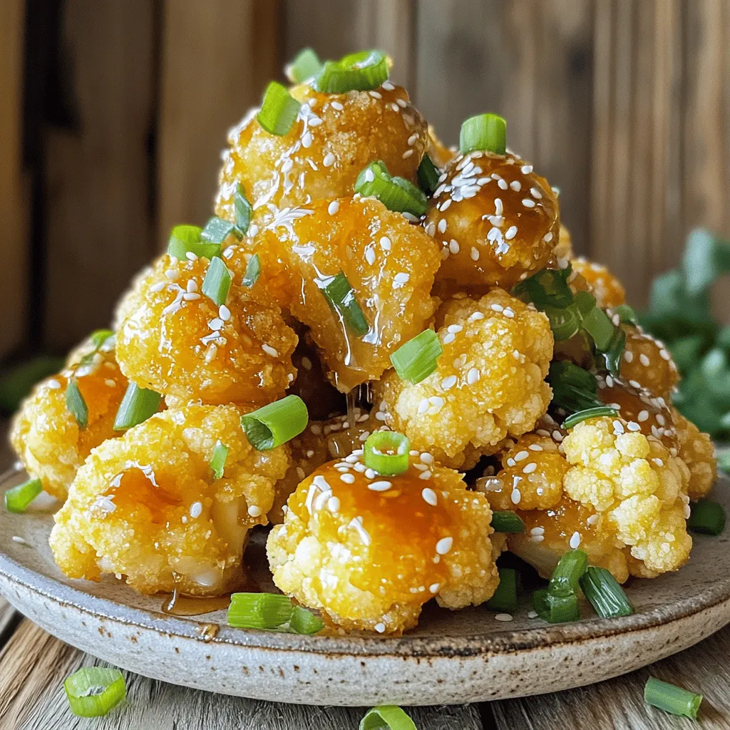 Crispy Honey Garlic Cauliflower Flavorful Easy Snack