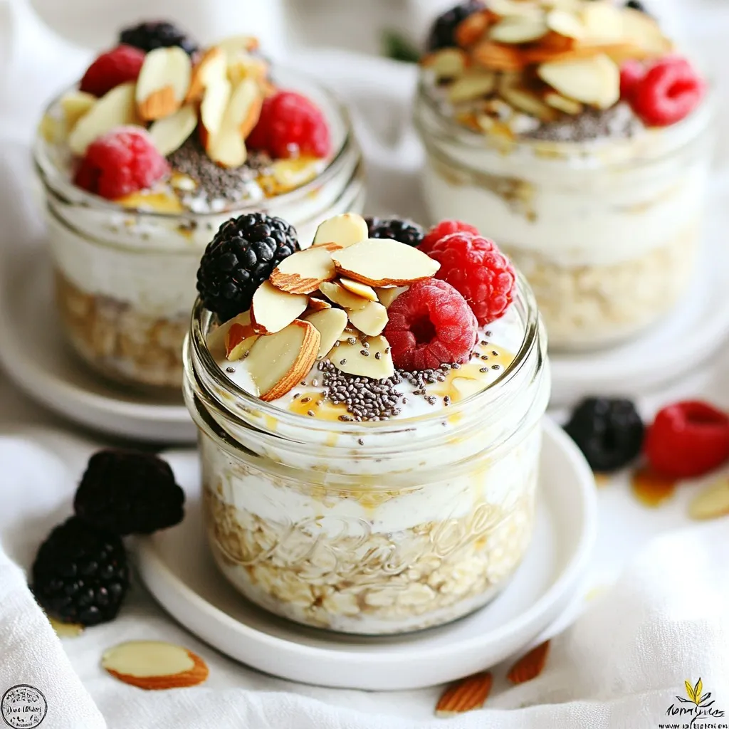 Vanilla Almond Overnight Oats Simple and Healthy Meal