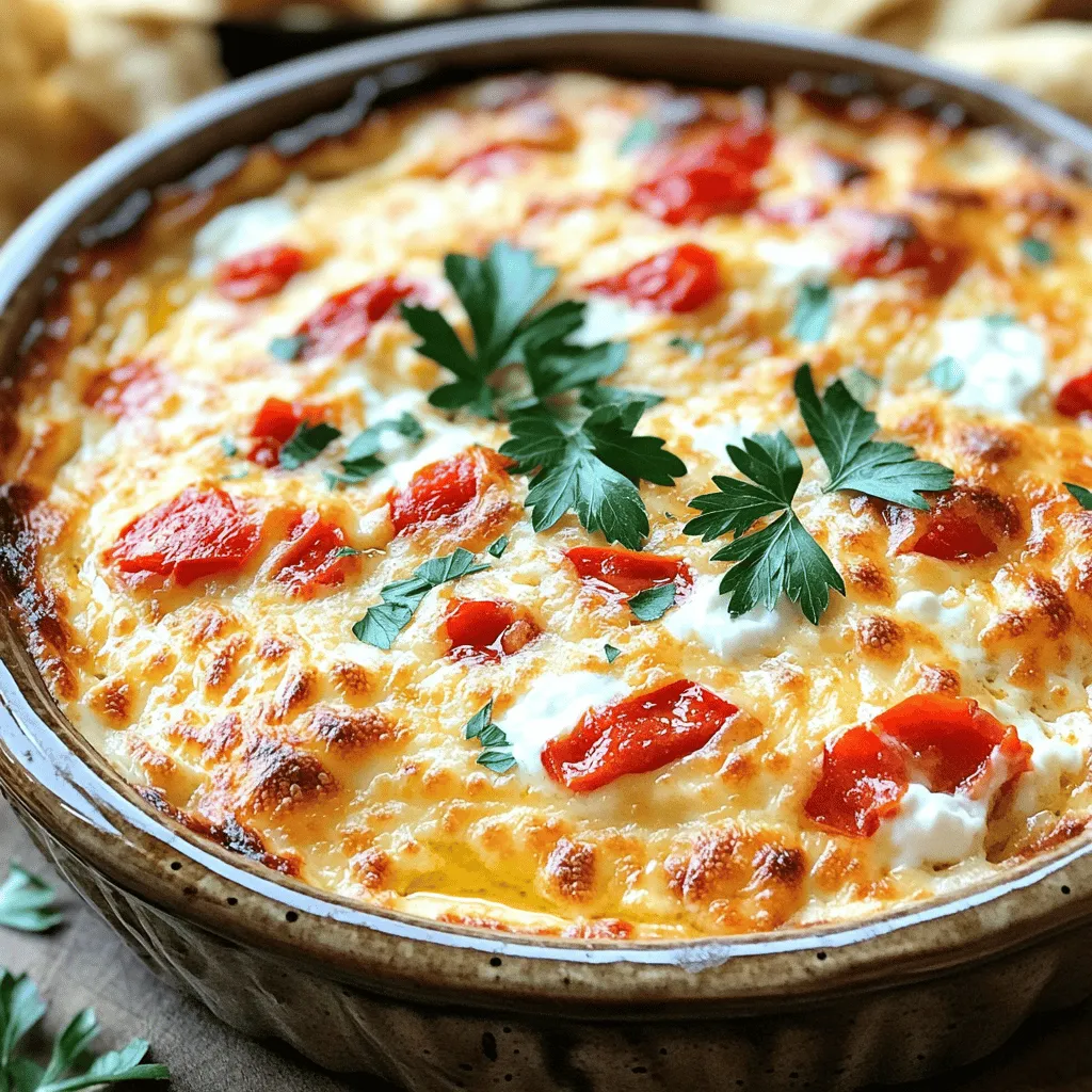 Roasted Red Pepper Goat Cheese Dip Creamy Delight