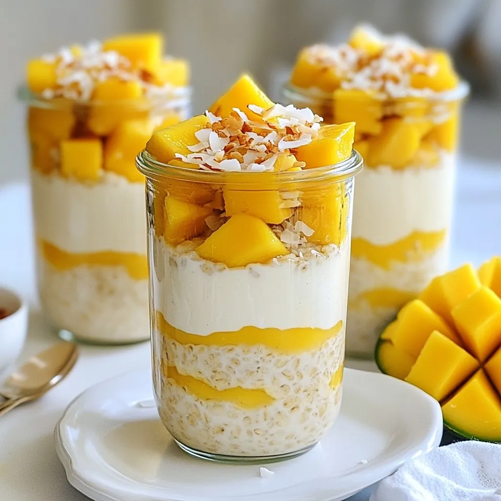 Coconut Mango Overnight Oats Delightful and Easy Recipe
