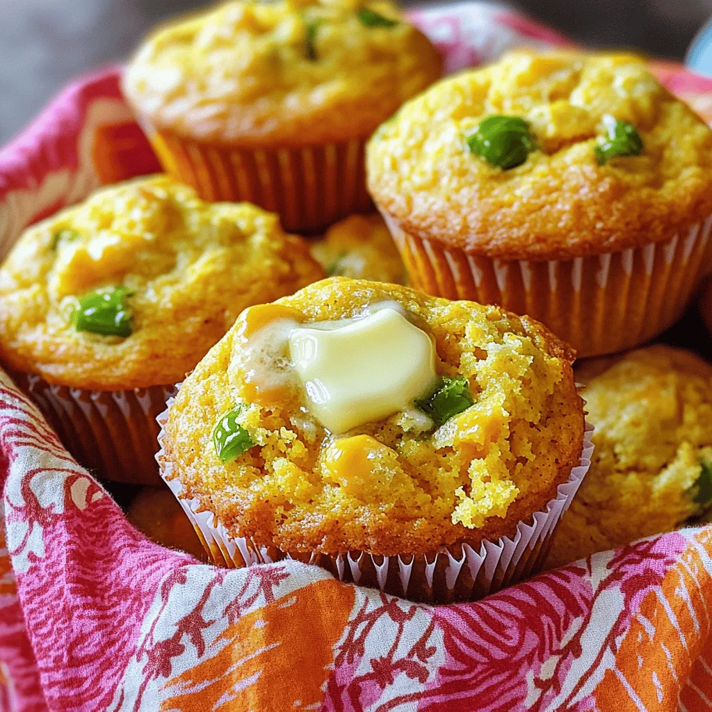 Cheddar Jalapeño Cornbread Muffins Flavorful Delight
