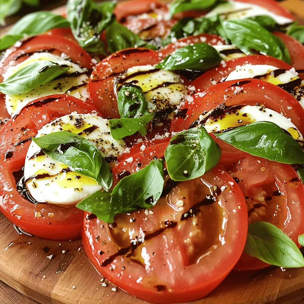 Caprese Salad with Fresh Mozzarella Easy Delight