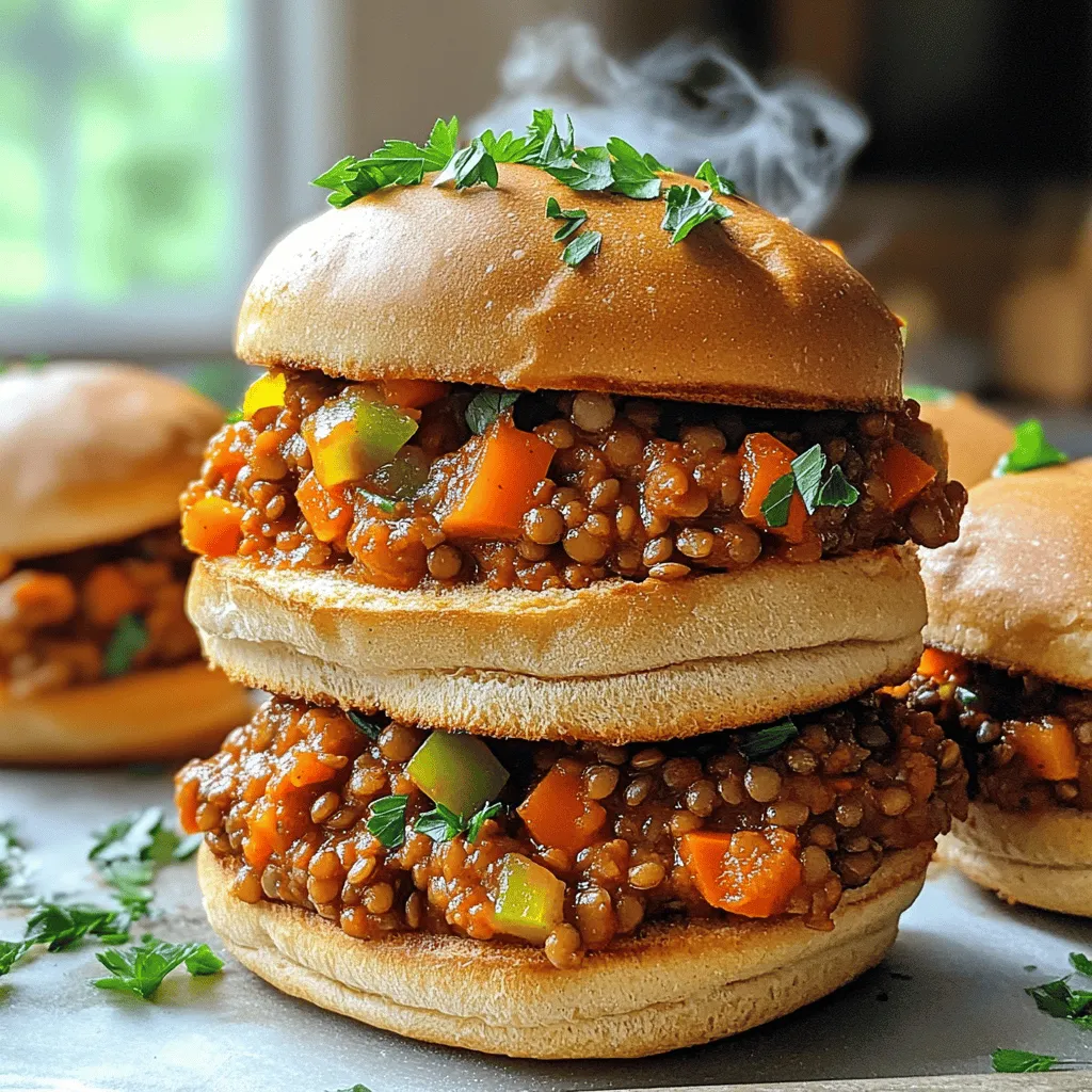 Vegan Lentil Sloppy Joes Flavorful and Easy Recipe