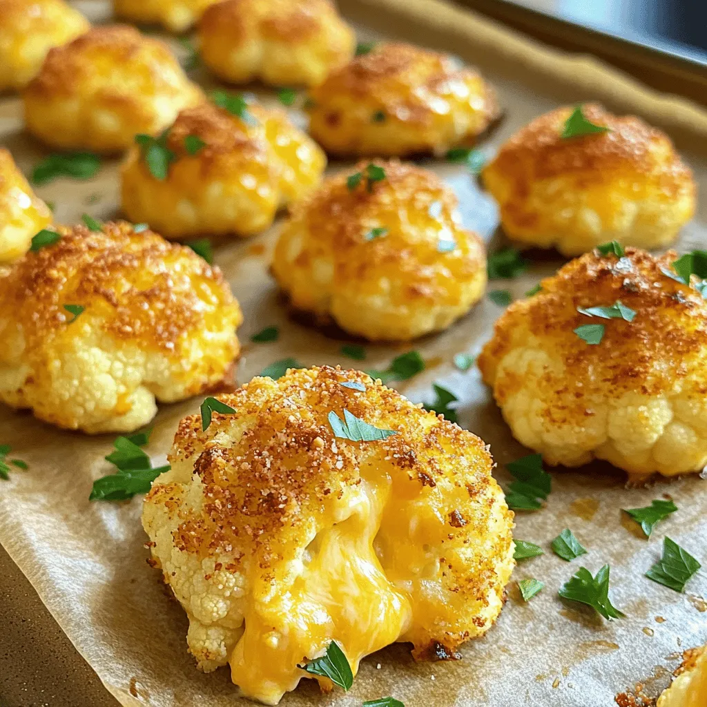 Cheesy Cauliflower Bites Flavorful Snack Recipe