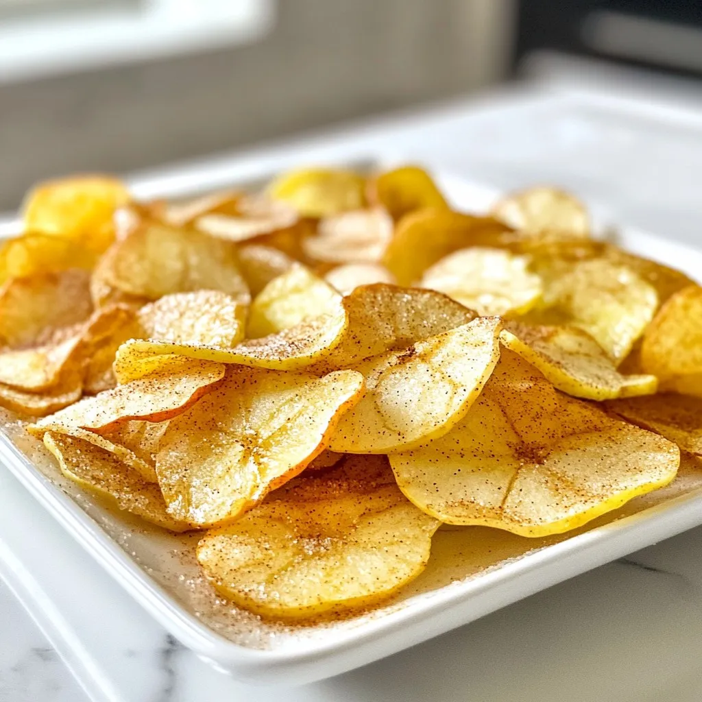 Cinnamon Sugar Apple Chips Crisp and Tasty Snack Treat