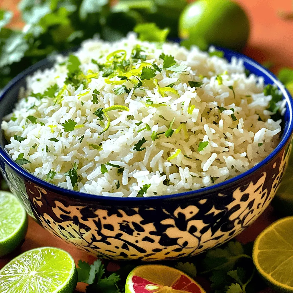 Zesty Cilantro Lime Rice Flavorful Side Dish Recipe