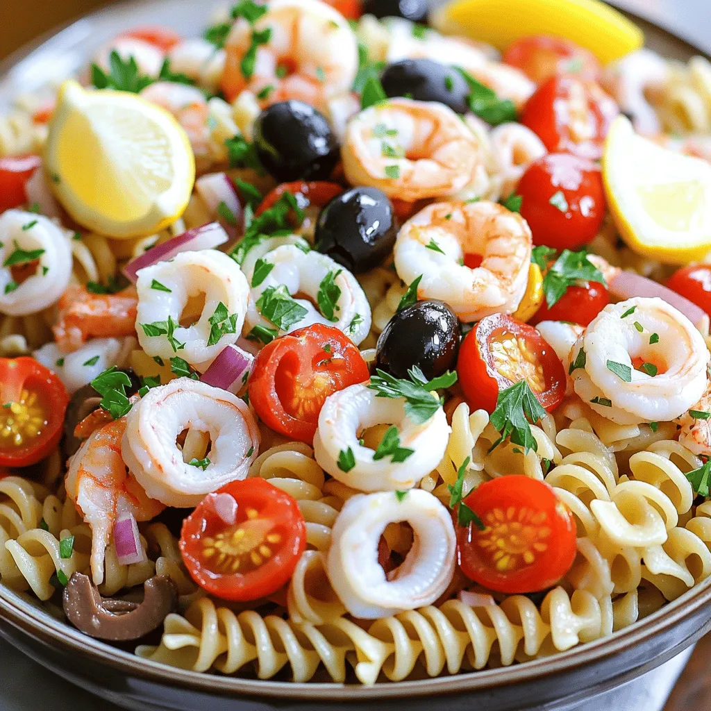 Seafood Pasta Salad Refreshing and Light Dish