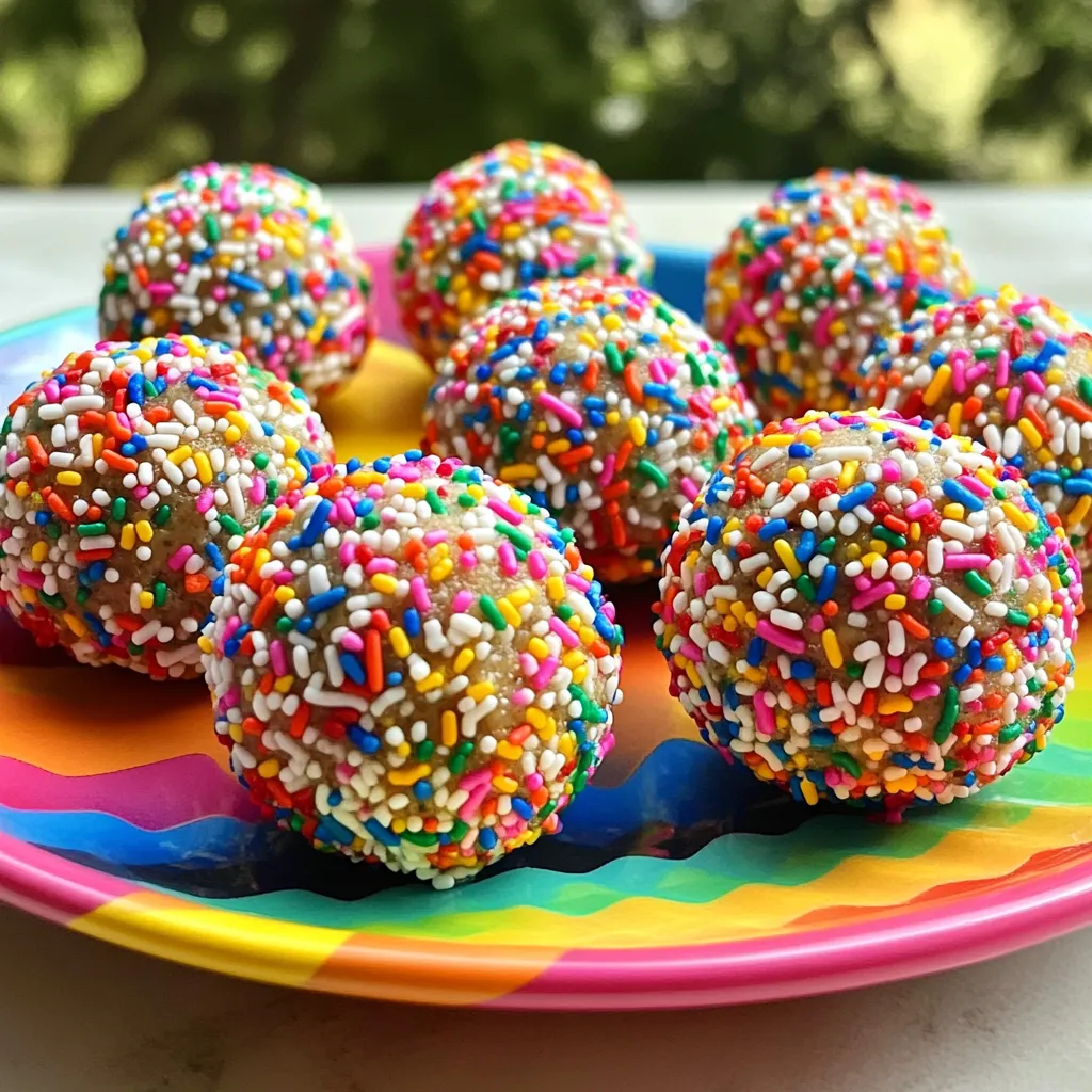 No-Bake Birthday Cake Protein Balls Tasty and Simple