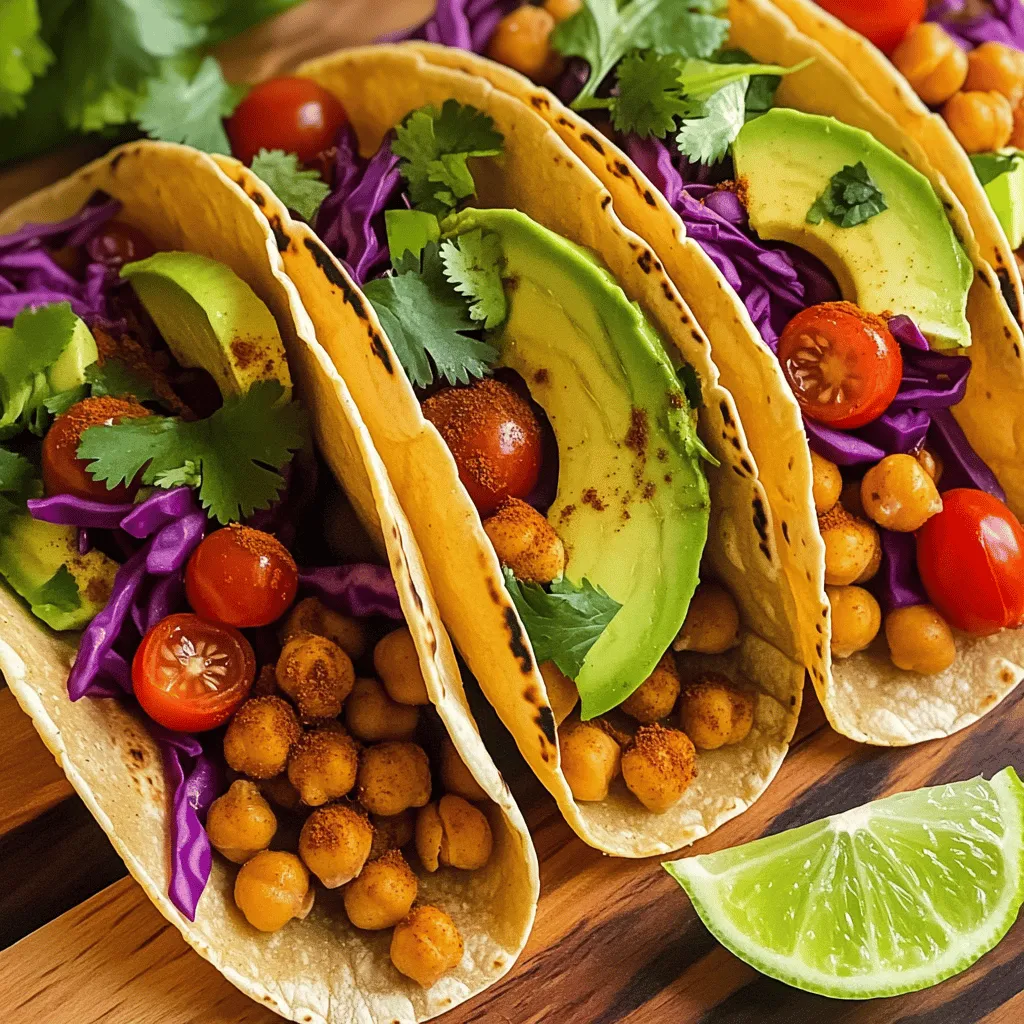 Spicy Chickpea Tacos Flavorful and Easy Recipe