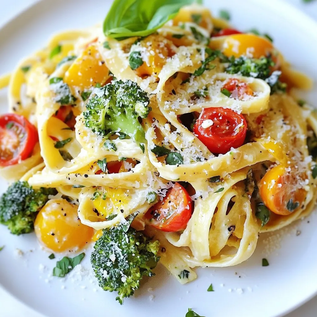 Creamy Veggie Alfredo Pasta Easy and Flavorful Dish