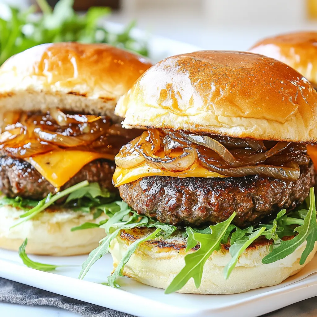 Caramelized Onion Beef Sliders Delightful Flavor Burst