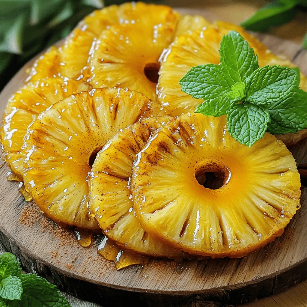 Roasted Pineapple with Honey Glaze Sweet Delight