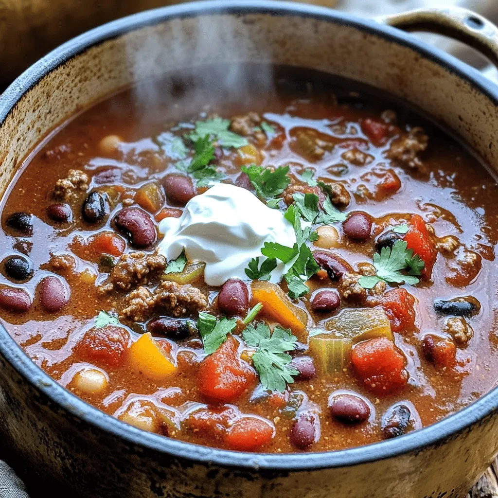 Classic Beef and Bean Chili Hearty Comfort Food Dish