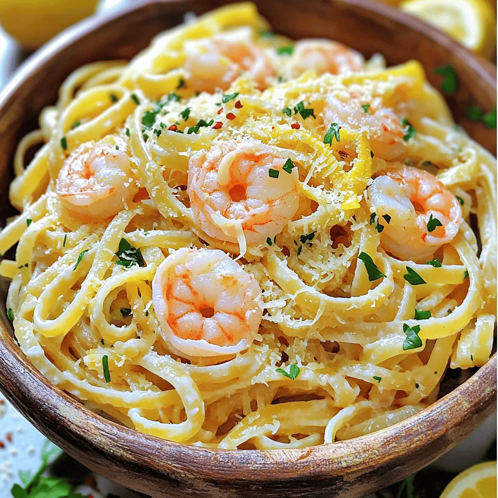 Lemon Garlic Shrimp Pasta Flavorful Dinner Delight