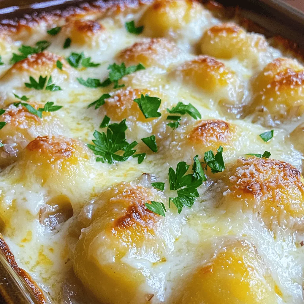 Baked French Onion Gnocchi Savory Comfort Food Dish