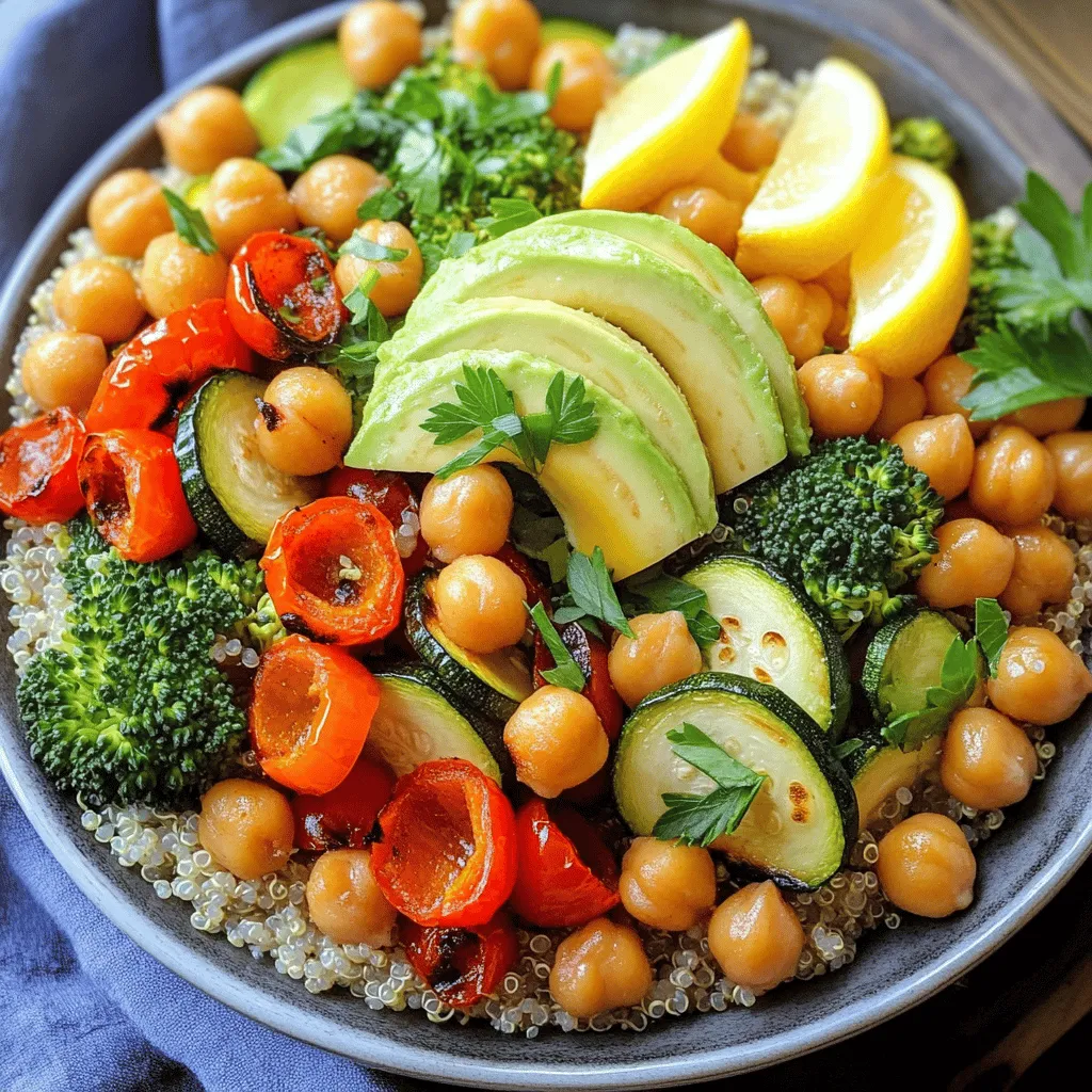 Roasted Veggie Quinoa Power Bowl Healthy and Filling