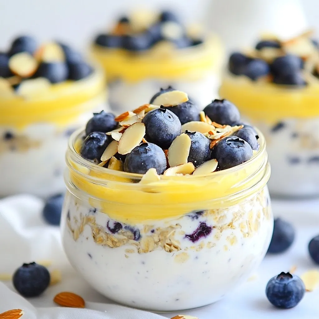 Blueberry Almond Overnight Oats Healthy Breakfast Delight