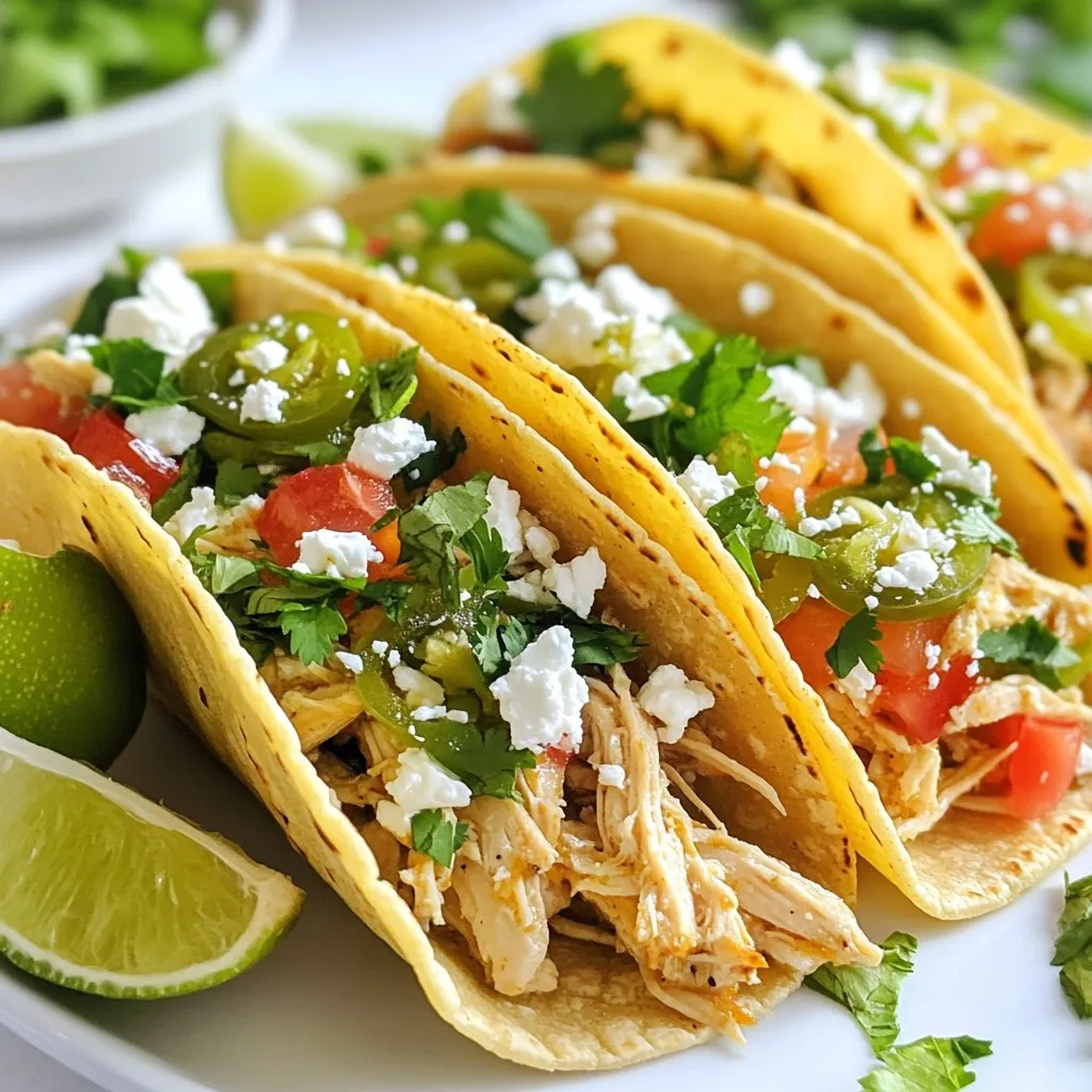 Jalapeño Ranch Chicken Tacos Flavorful and Easy Meal