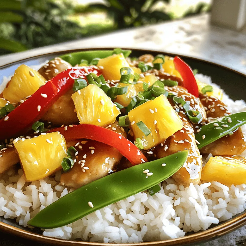 Sweet Pineapple Chicken &#038; Rice Flavorful Dinner Idea