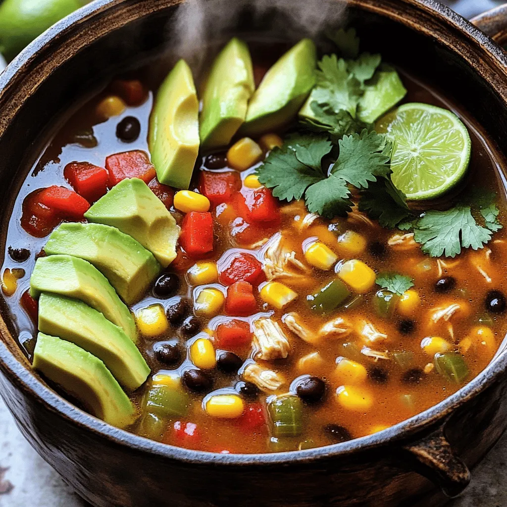 Savory Southwest Chicken Soup Simple and Tasty Recipe