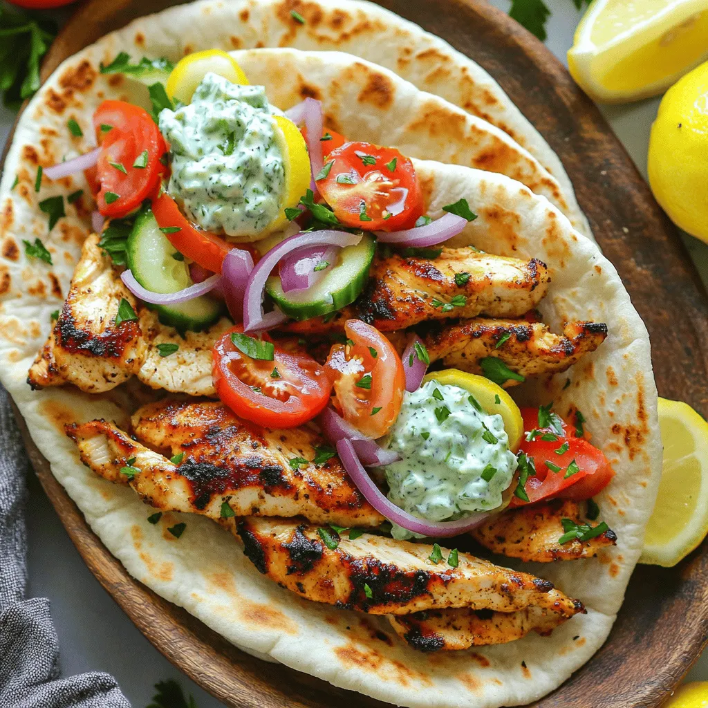 Easy Chicken Gyros Flavorful and Quick Meal Delight