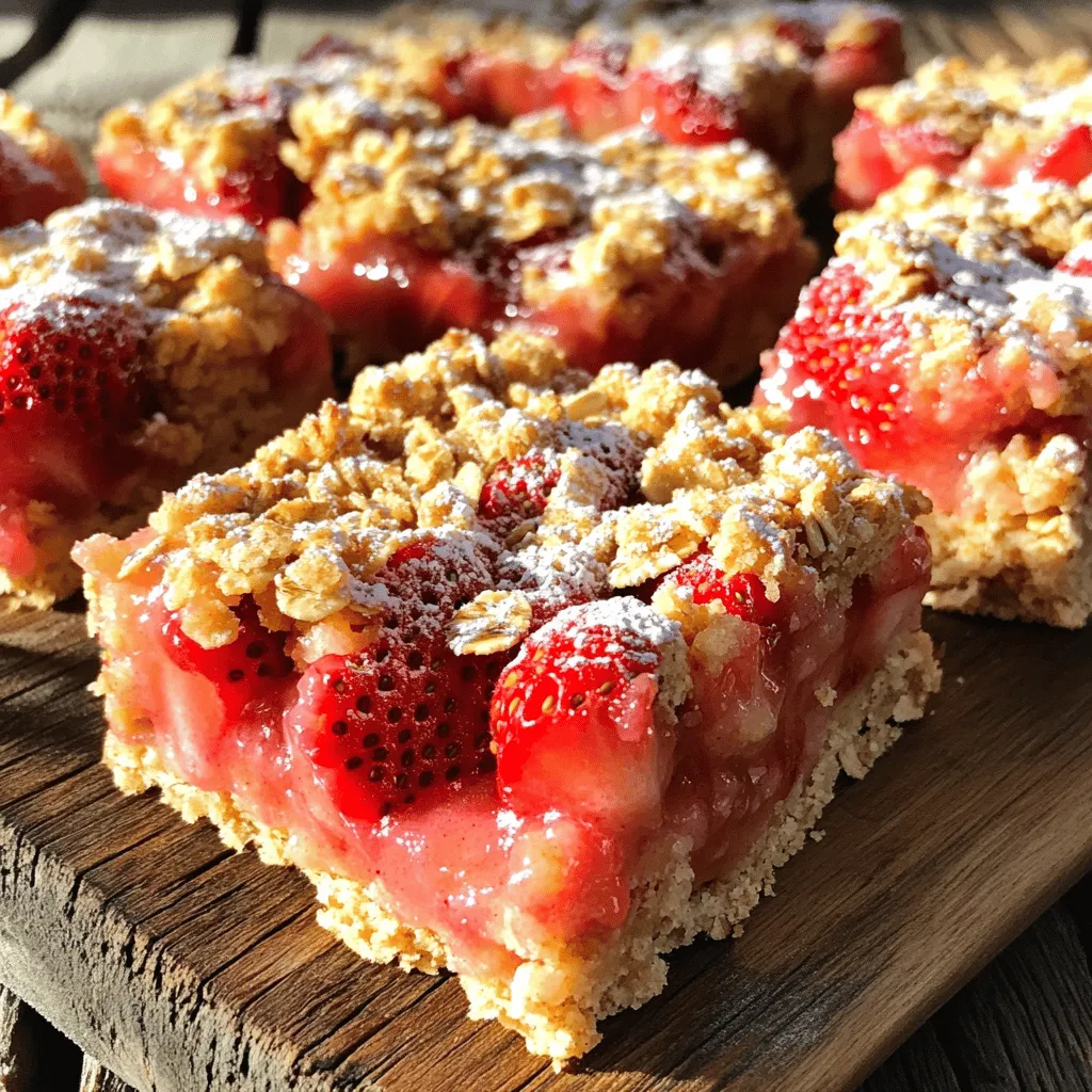 Strawberry Oatmeal Bars Simple and Tasty Recipe
