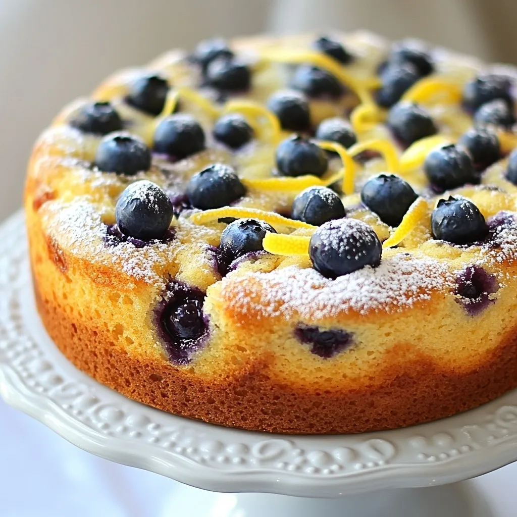 Lemon Blueberry Breakfast Cake Fresh and Flavorful Bite