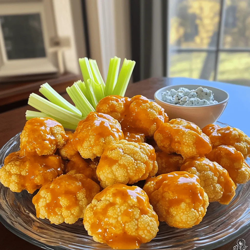 48 Buffalo Cauliflower Bites Crispy and Flavorful Snack