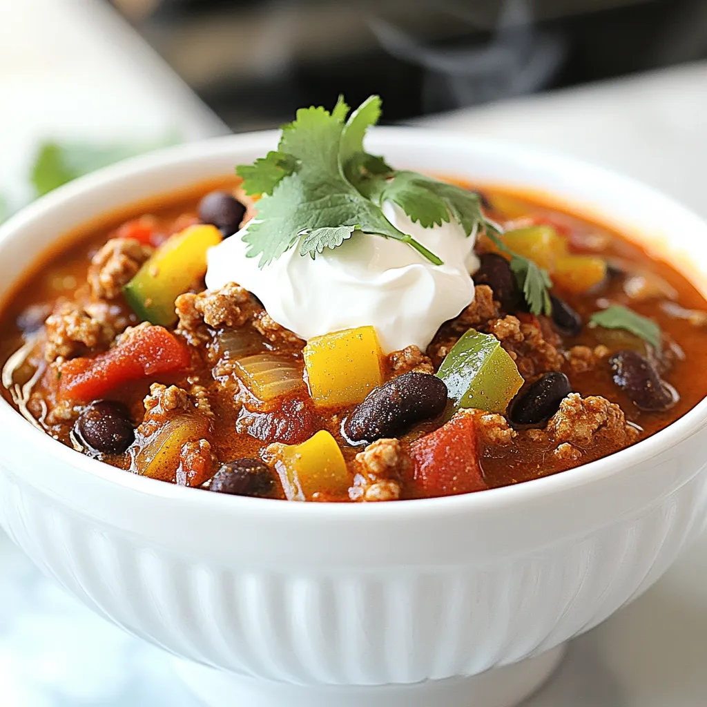 Spicy Chipotle Turkey Chili Flavorful Weeknight Meal