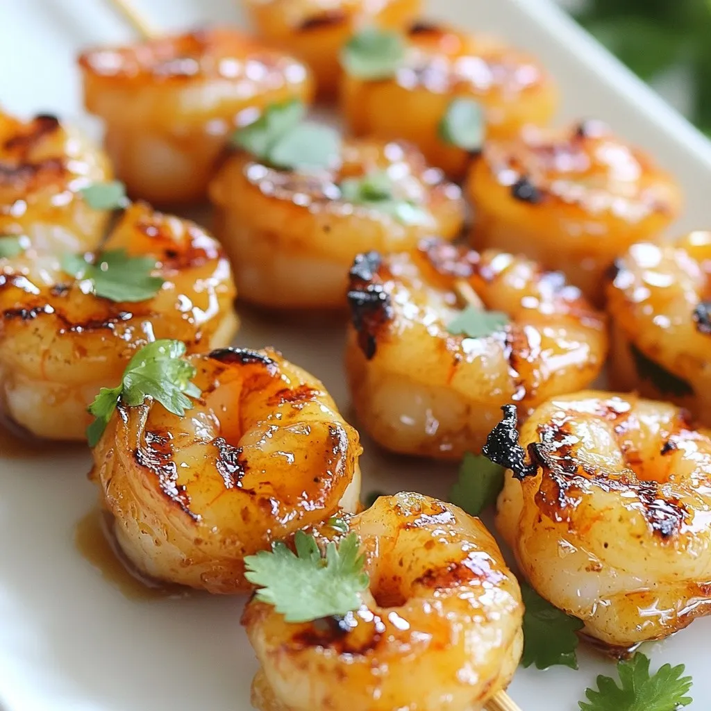 Honey Garlic Shrimp Skewers Tasty and Easy Recipe