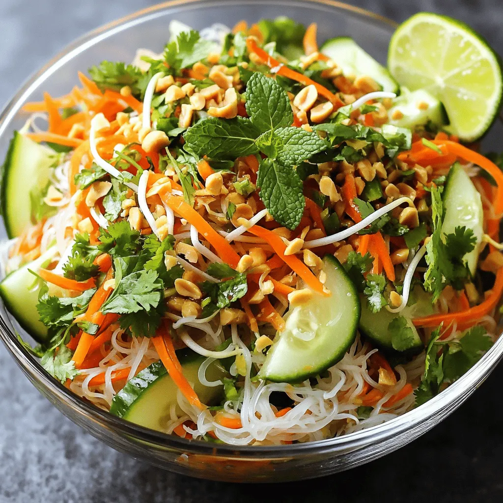 Quick Vietnamese Noodle Salad Refreshing and Simple Dish