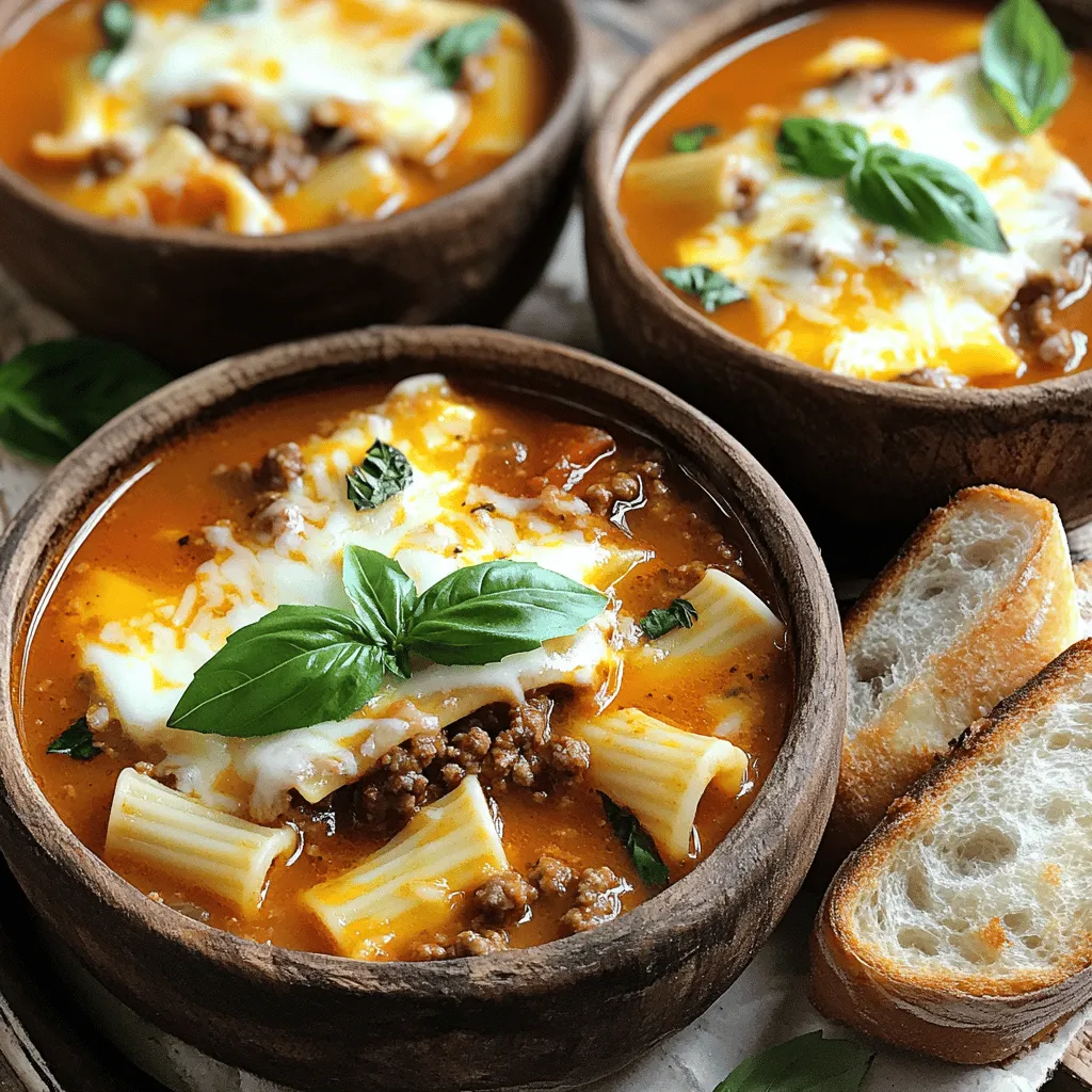 Easy Lasagna Soup Flavorful Comfort in a Bowl