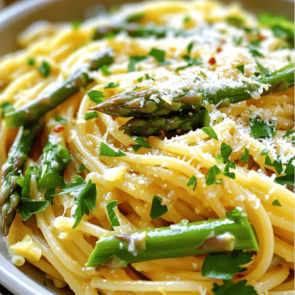 Lemon Asparagus Pasta Fresh and Flavorful Delight