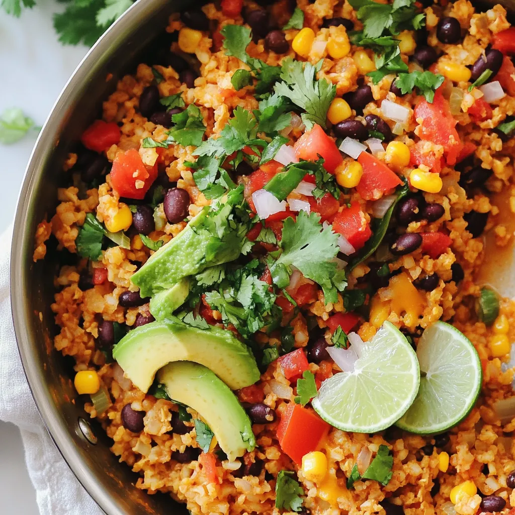 Taco Cauliflower Rice Skillet Flavorful Weeknight Meal