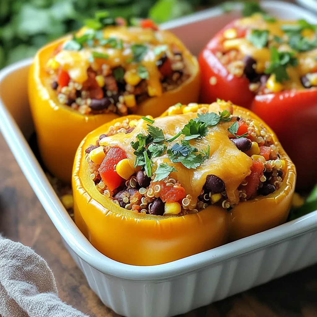 Chipotle Black Bean Stuffed Peppers Tasty Recipe