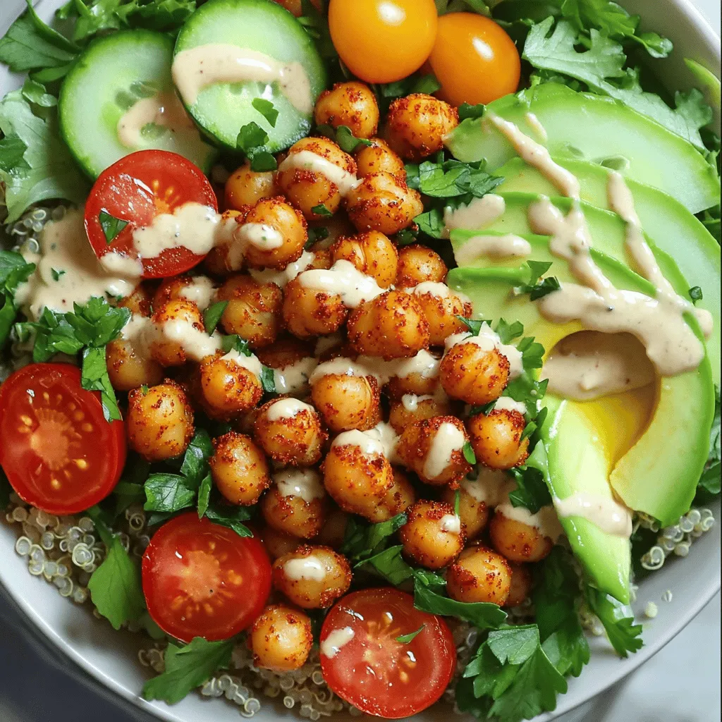 Spicy Chickpea Buddha Bowl Tasty and Wholesome Meal