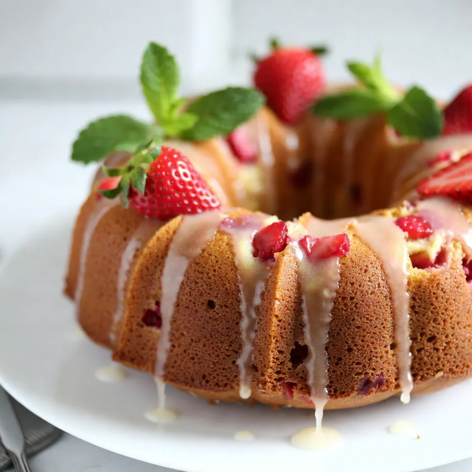 Strawberry Lemonade Bundt Cake Refreshing Dessert Recipe
