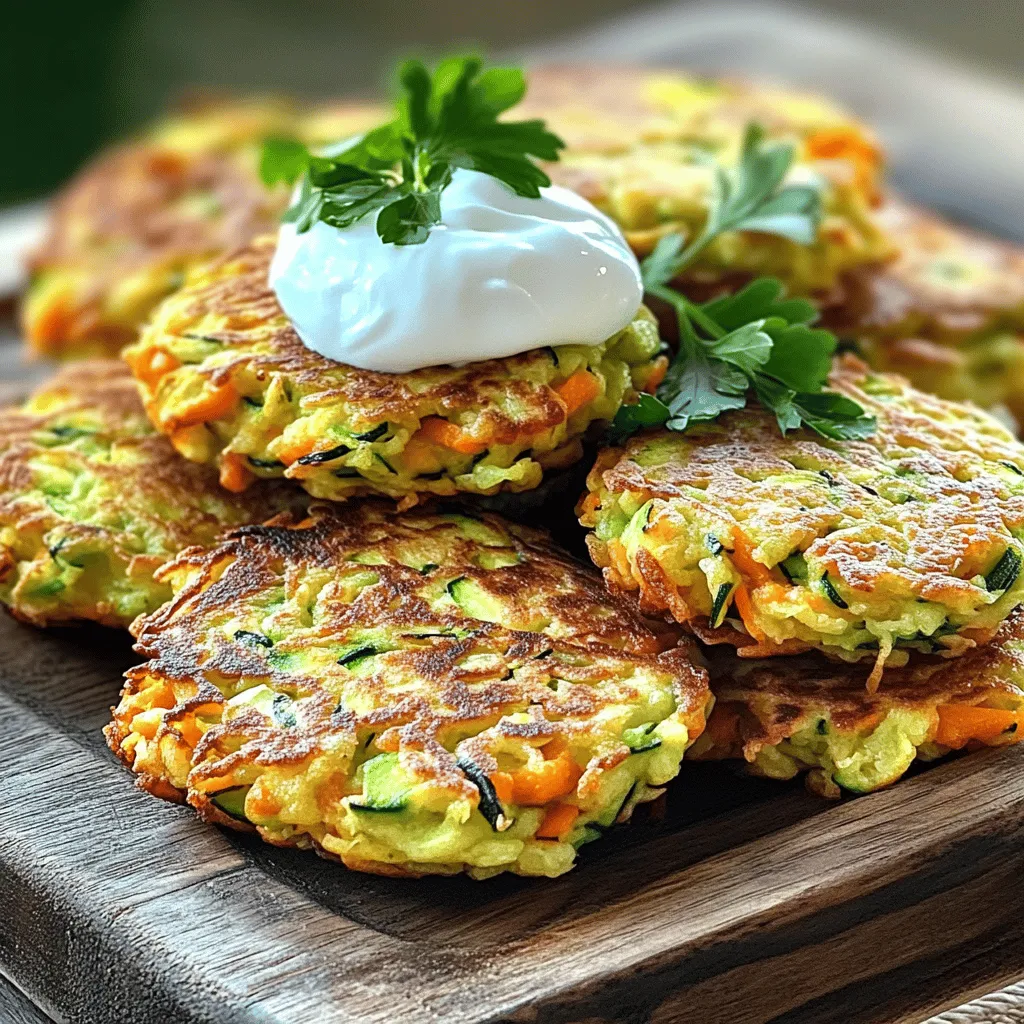 Zucchini Carrot Fritters Tasty and Simple Recipe