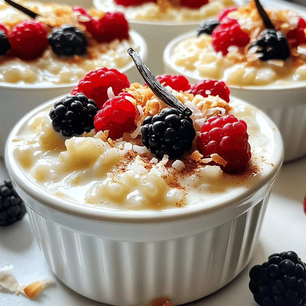 Vanilla Bean Rice Pudding Creamy and Comforting Treat