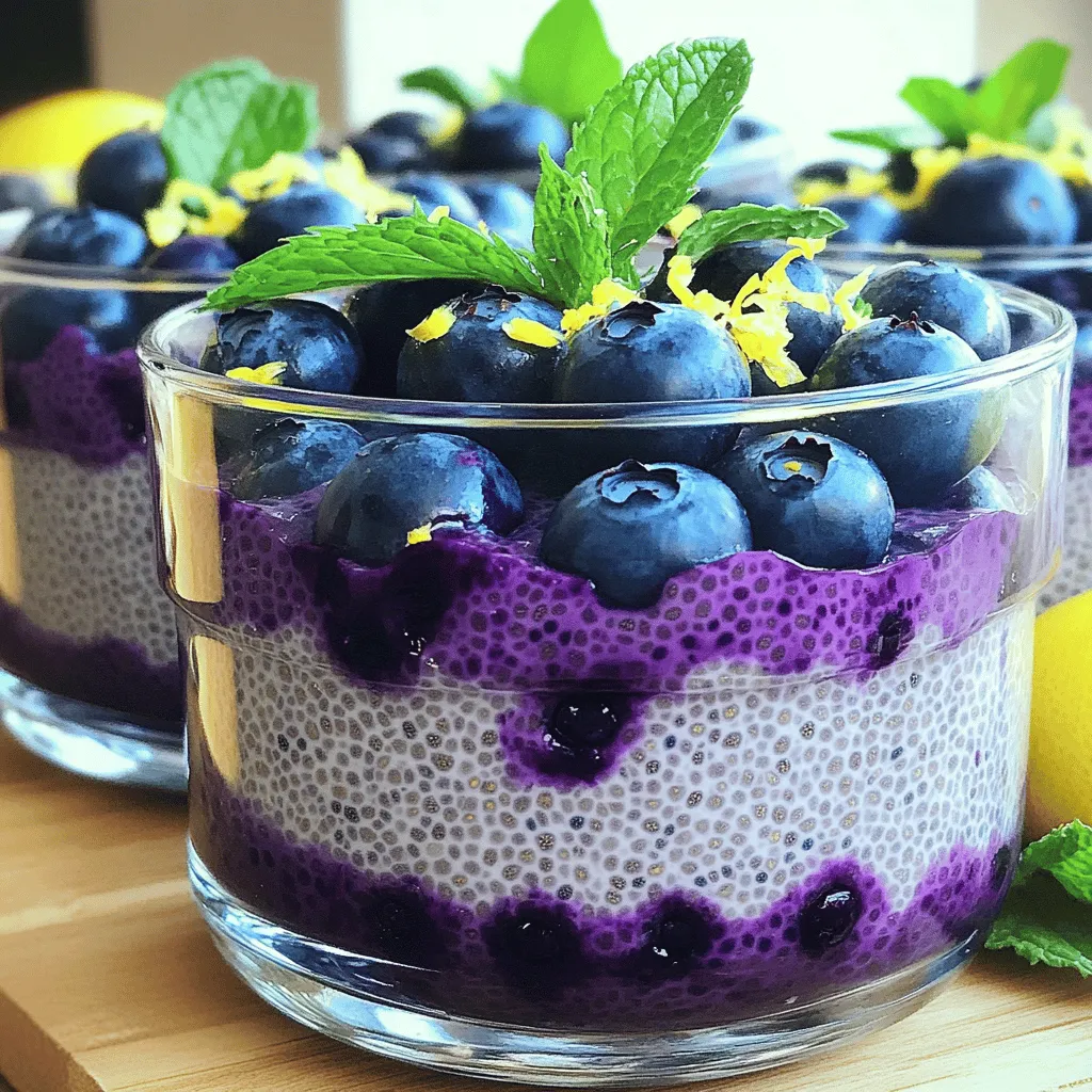Lemon Blueberry Chia Pudding Healthy and Simple Treat