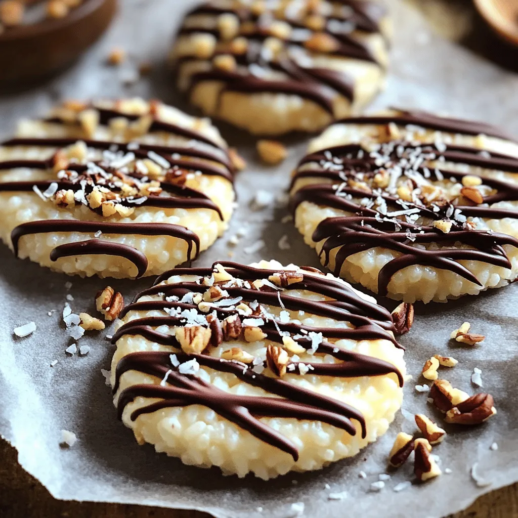 Chocolate Drizzled Rice Cakes Simple Sweet Snack