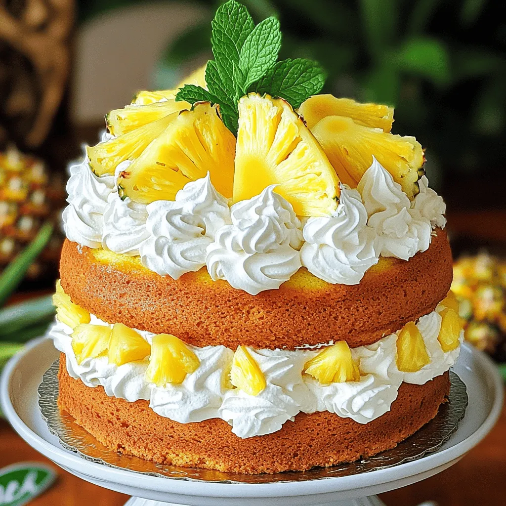 Pineapple Cream Cake Delightful and Simple Recipe