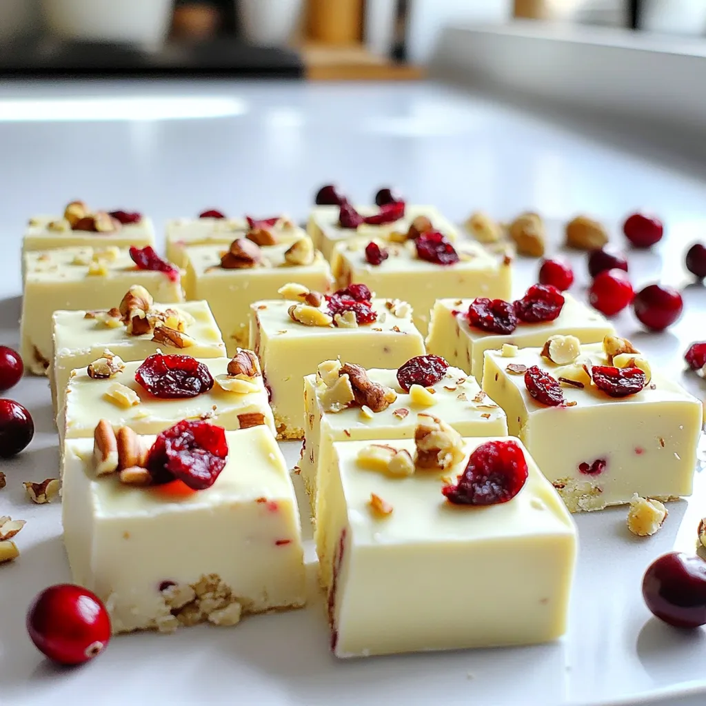 Irresistible White Chocolate Cranberry Fudge Recipe