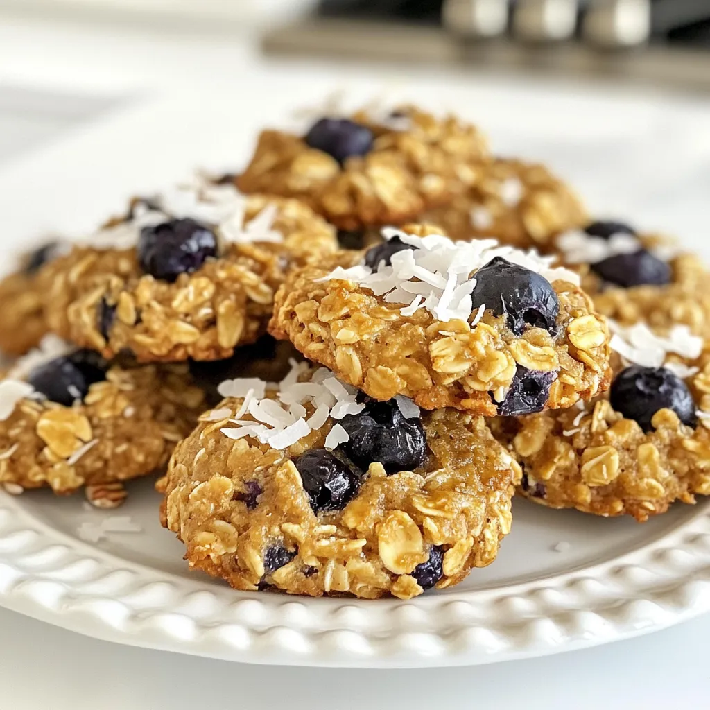 Blueberry Oatmeal Breakfast Cookies Simple and Tasty