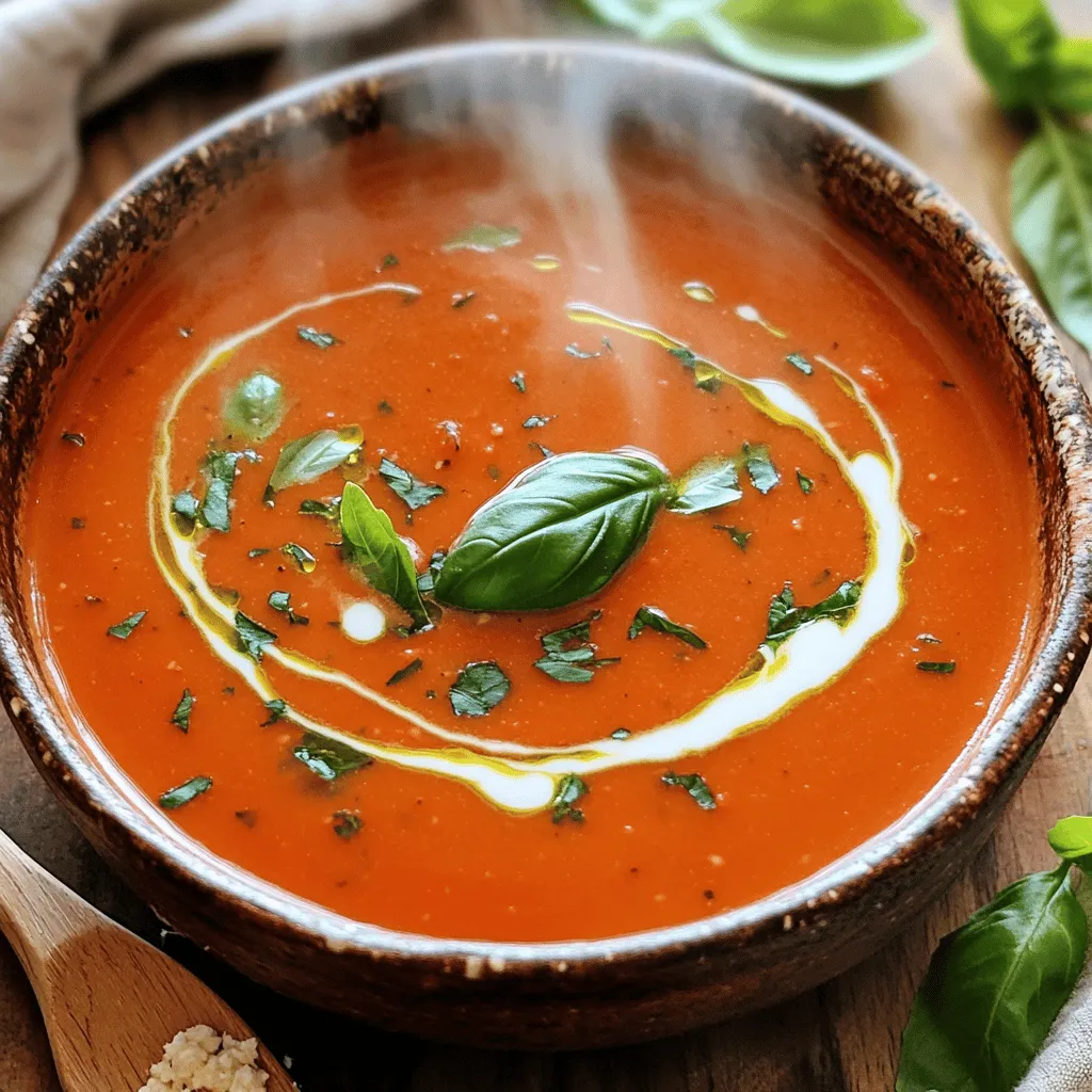 Creamy Tomato Basil Soup Simple and Flavorful Recipe