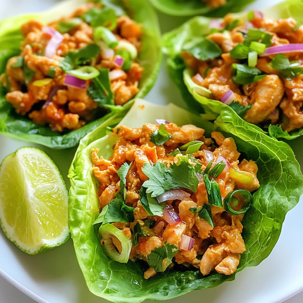 Spicy Thai Chicken Lettuce Cups Flavorful and Fresh