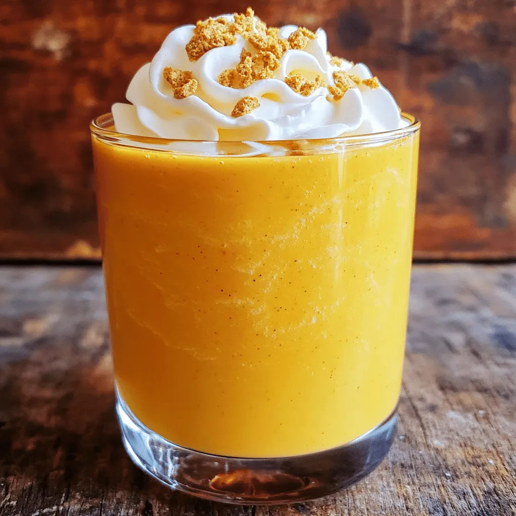 Pumpkin Spice Cheesecake Smoothie Rich and Creamy Delight