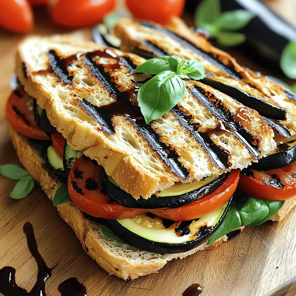 47. Grilled Vegetable Panini Flavorful and Simple Recipe